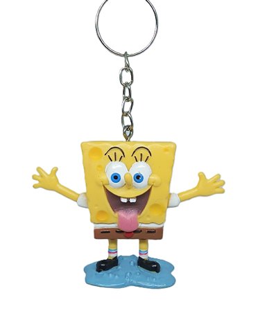 Chaveiro 3D Bob Esponja Calça Quadrada - 5cm