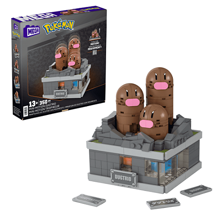 Dugtrio Pokemon (Blocos de Montar de Movimento) - Mega Brands Pokémon (350 peças)
