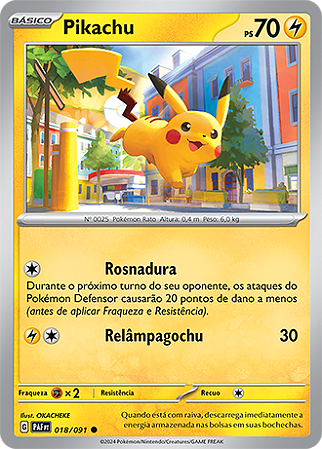 Pikachu (018/091) - Carta Avulsa Pokemon