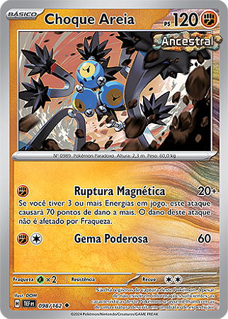 Choque Areia / Sandy Shocks (098/162) - Carta Avulsa Pokemon