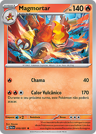 Magmortar (010/091) REV FOIL - Carta Avulsa Pokemon