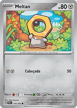 Meltan (116/162) - Carta Avulsa Pokemon