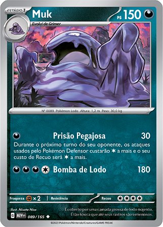 Muk (089/165) - Carta Avulsa Pokemon