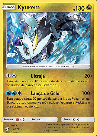Kyurem (47/70) REV FOIL - Carta Avulsa Pokemon