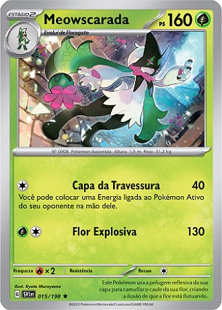 Meowscarada (15/198) FOIL - Carta Avulsa Pokemon
