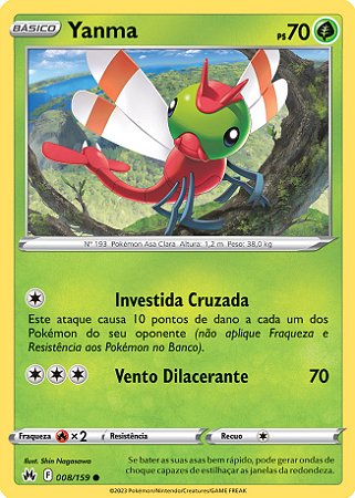Yanma (008/159) - Carta Avulsa Pokemon