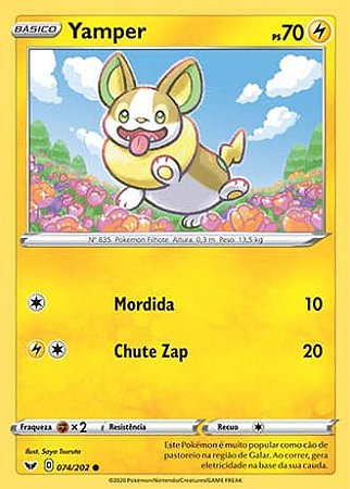 Yamper (74/202) REV FOIL - Carta Avulsa Pokemon