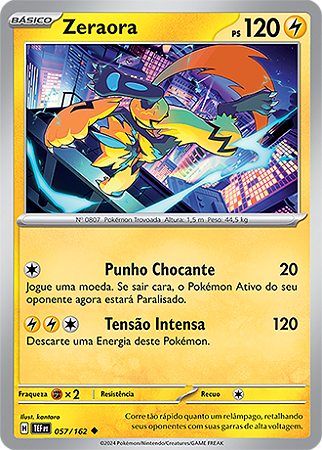 Zeraora (057/162) - Carta Avulsa Pokemon