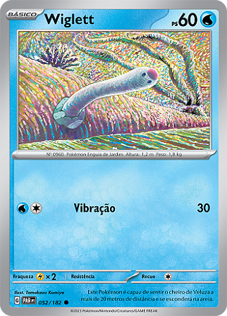 Wiglett (052/182) - Carta Avulsa Pokemon