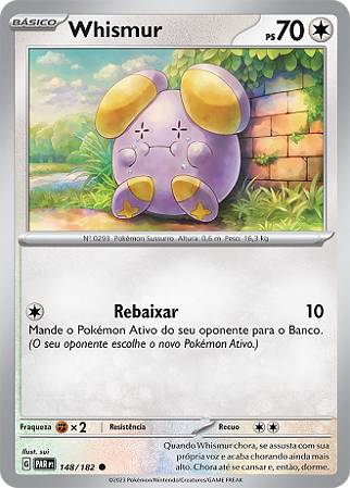 Whismur (148/182) - Carta Avulsa Pokemon