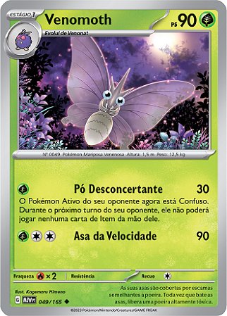 Venomoth (049/165) - Carta Avulsa Pokemon