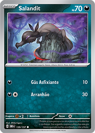 Salandit (139/197) - Carta Avulsa Pokemon