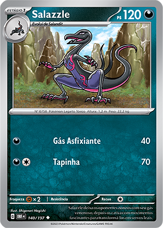 Salazzle (140/197) - Carta Avulsa Pokemon