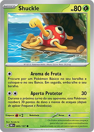 Shuckle (005/197) - Carta Avulsa Pokemon