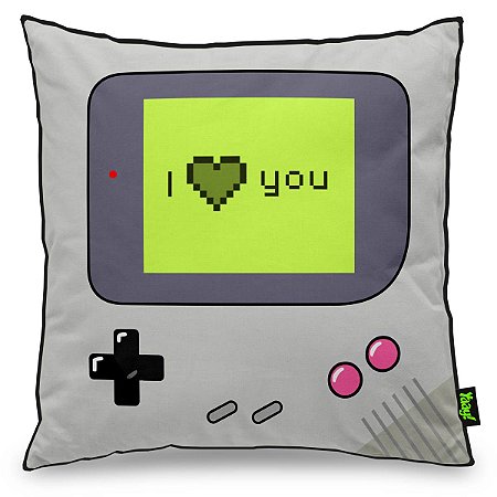 Almofada em Fibra Game Boy - I Love You (40x40cm)