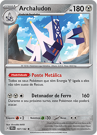 Archaludon (107/142) FOIL - Carta Avulsa Pokemon