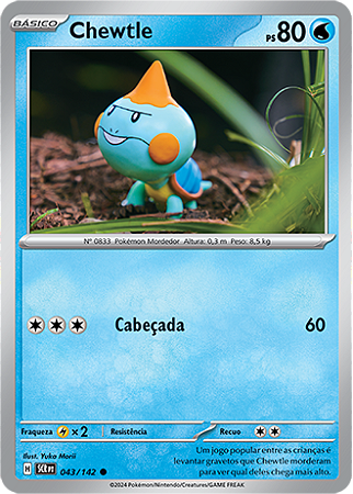 Chewtle (043/142) REV FOIL - Carta Avulsa Pokemon