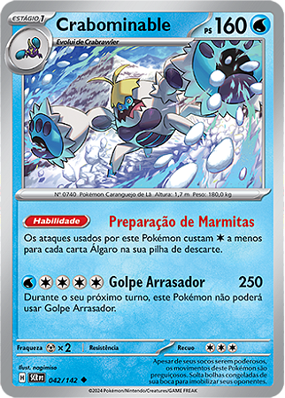 Crabominable (042/142) - Carta Avulsa Pokemon