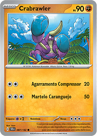 Crabrawler (087/142) - Carta Avulsa Pokemon