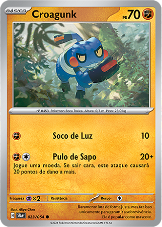 Croagunk (023/064) REV FOIL - Carta Avulsa Pokemon