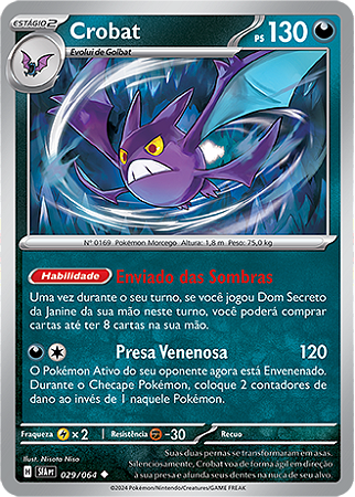 Crobat (029/064) - Carta Avulsa Pokemon