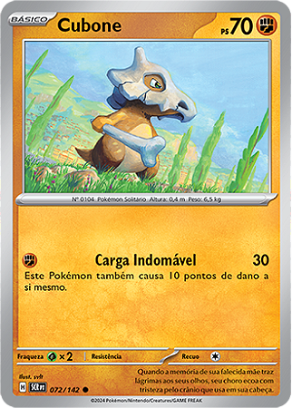Cubone (072/142) REV FOIL - Carta Avulsa Pokemon
