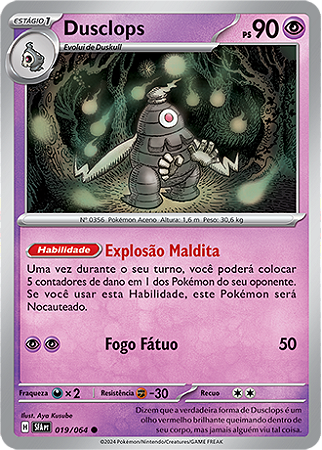 Dusclops (019/064) - Carta Avulsa Pokemon