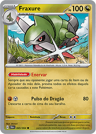 Fraxure (045/064) - Carta Avulsa Pokemon