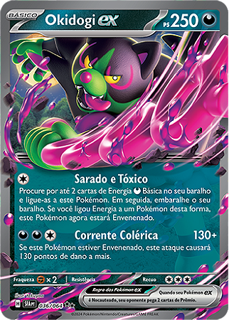 Okidogi ex (036/064) - Carta Avulsa Pokemon