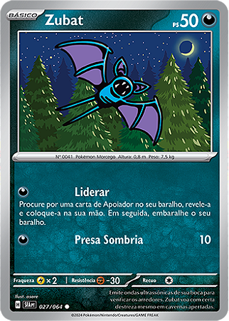 Zubat (027/064) REV FOIL - Carta Avulsa Pokemon