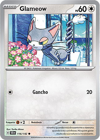 Glameow (116/142) - Carta Avulsa Pokemon