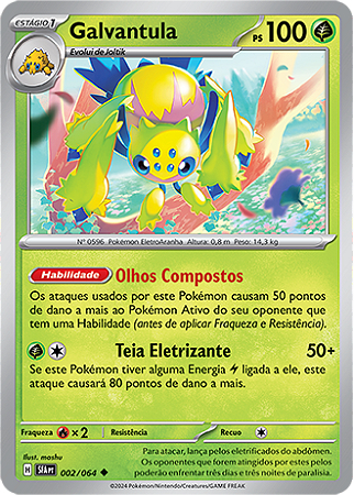 Galvantula (002/064) REV FOIL - Carta Avulsa Pokemon