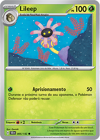 Lileep (005/142) REV FOIL - Carta Avulsa Pokemon