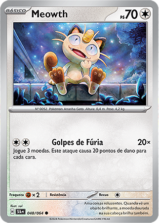 Meowth (048/064) - Carta Avulsa Pokemon