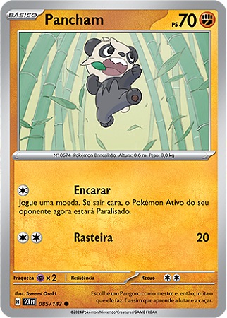 Pancham (085/142) - Carta Avulsa Pokemon