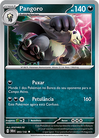 Pangoro (093/142) - Carta Avulsa Pokemon