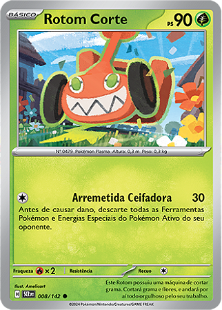 Rotom Corte / Mow Rotom (008/142) - Carta Avulsa Pokemon