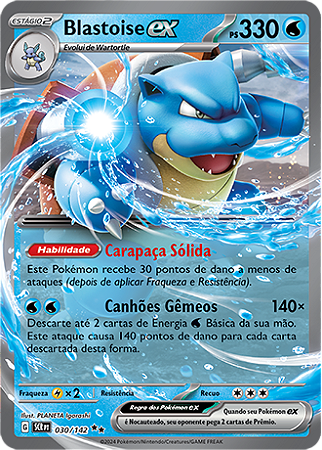 Blastoise ex (030/142) - Carta Avulsa Pokemon