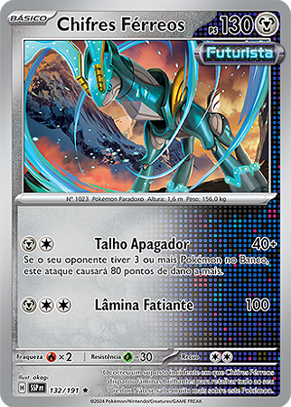 Chifres Férreos / Iron Crown (132/191) FOIL - Carta Avulsa Pokemon