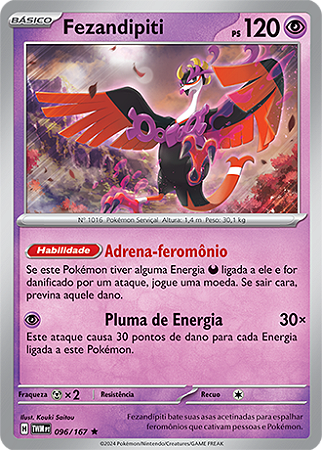 Fezandipiti (096/167) FOIL - Carta Avulsa Pokemon