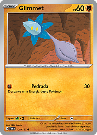 Glimmet (108/167) - Carta Avulsa Pokemon