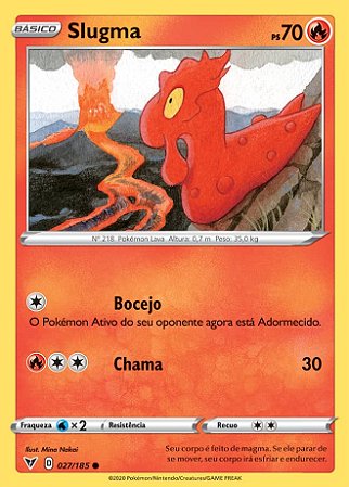 Slugma (27/185) REV FOIL - Carta Avulsa Pokemon