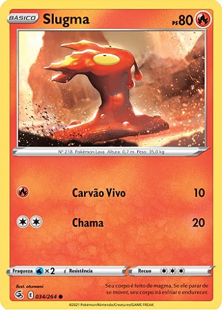 Slugma (34/264) - Carta Avulsa Pokemon