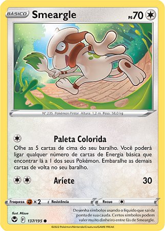 Smeargle (137/195) - Carta Avulsa Pokemon