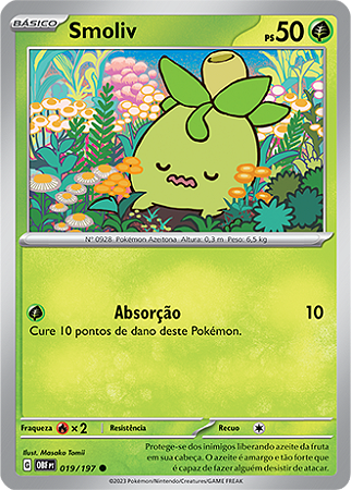 Smoliv (019/197) - Carta Avulsa Pokemon