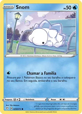 Snom (29/72) - Carta Avulsa Pokemon