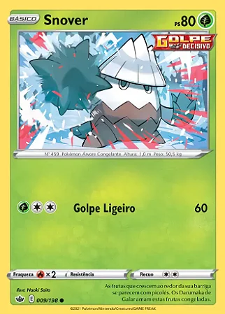 Snover (9/198) - Carta Avulsa Pokemon