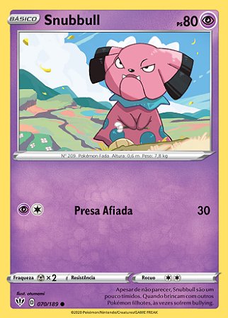 Snubbull (70/189) - Carta Avulsa Pokemon