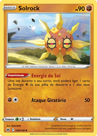 Solrock (069/159) REV FOIL - Carta Avulsa Pokemon