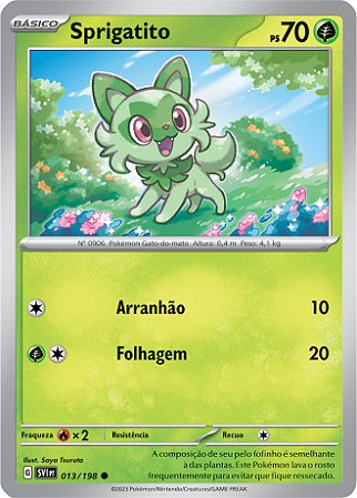 Sprigatito (013/198) - Carta Avulsa Pokemon